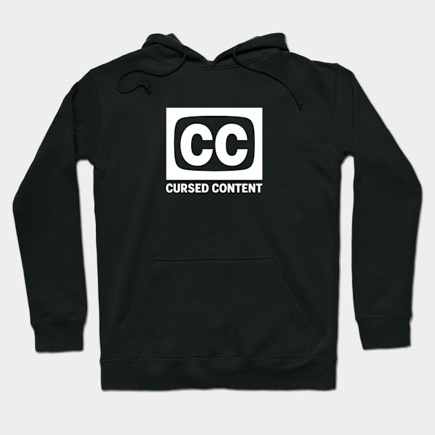 CC Cursed Content: QAA Podcast Dark Backgrounds Hoodie by QAnon Anonymous